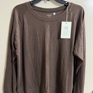 NWT Kyte Baby Women's Bamboo Jersey Jogger Top in Espresso XL